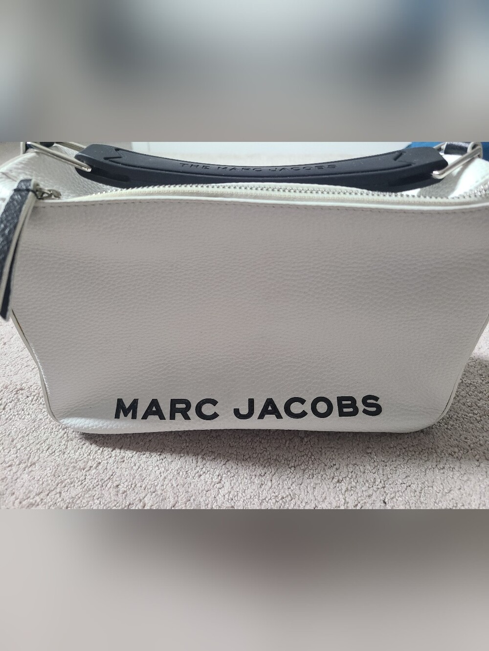 Marc Jacobs White Leather Logo Belt Bag